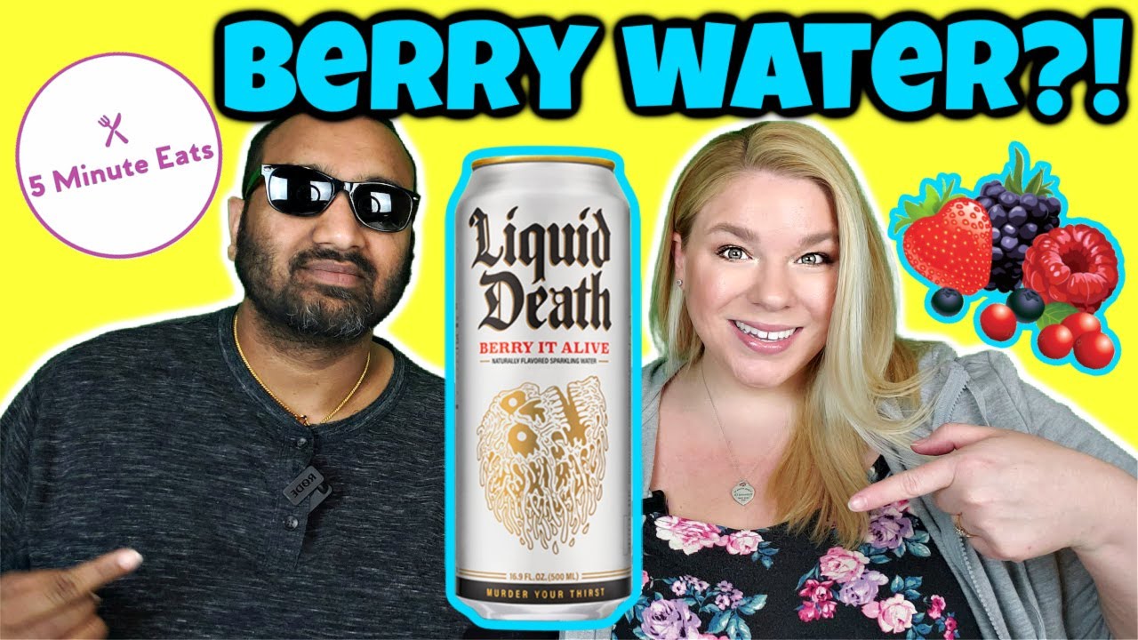 Liquid Death Berry It Alive Sparkling Water Review