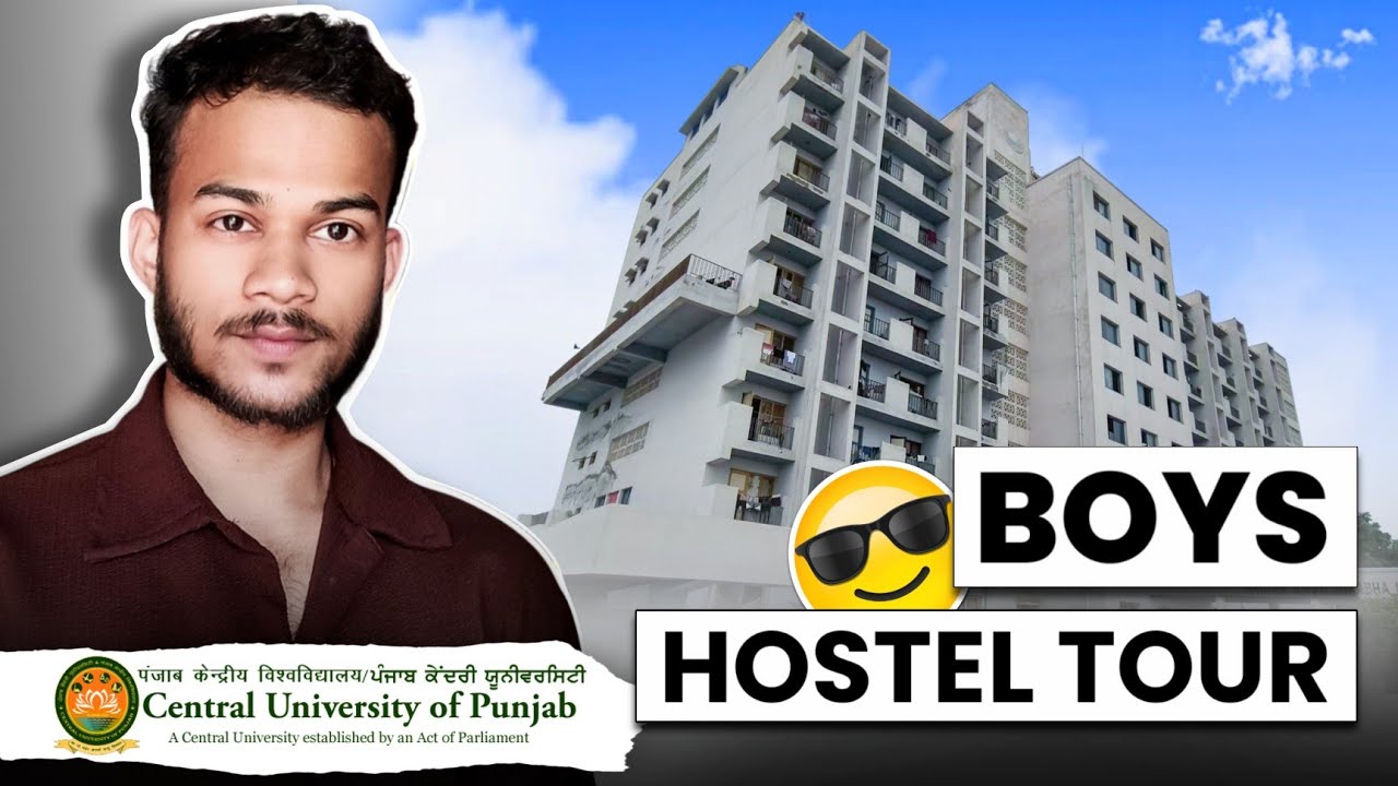Boys Hostel Tour at Central University of Punjab 🛏️ | Room, Food & Facilities!