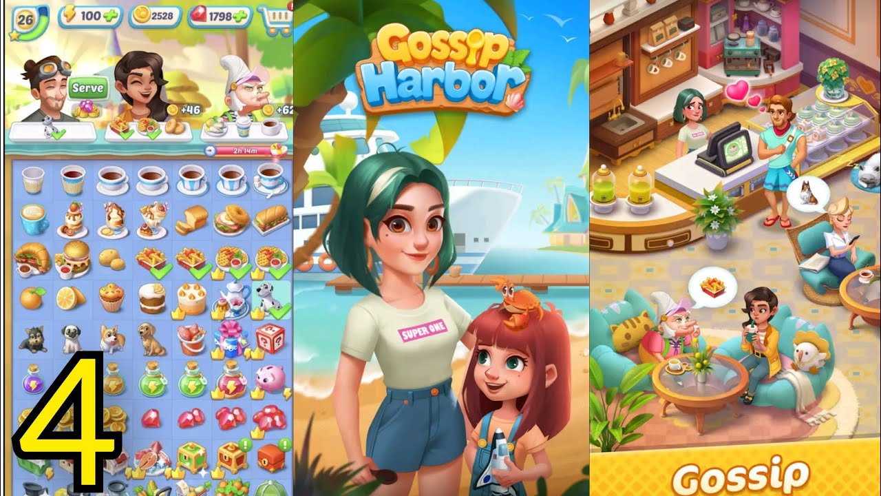 Gossip Harbor: Merge & Story Gameplay Walkthrough Level 6-7 Part 4 (Ios.android) #gamingvideos