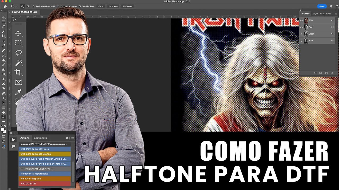 Como fazer Halftone para DTF