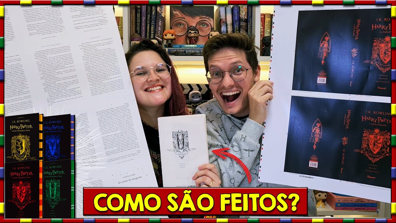 LIVROS HARRY POTTER CASAS DE HOGWARTS DETALHES REVELADOS! 🦁🐍🦅🦡