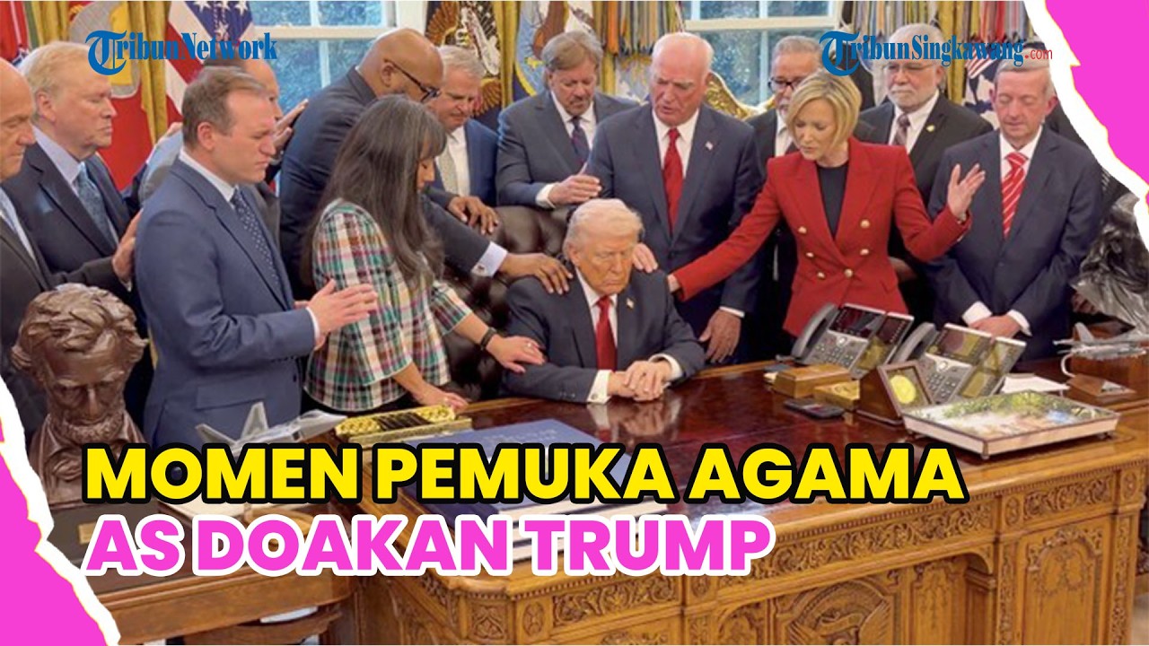 VIRAL ! PULUHAN PEMUKA AGAMA MENDOAKAN TRUMP SAAT PERANG IRAN VS AS