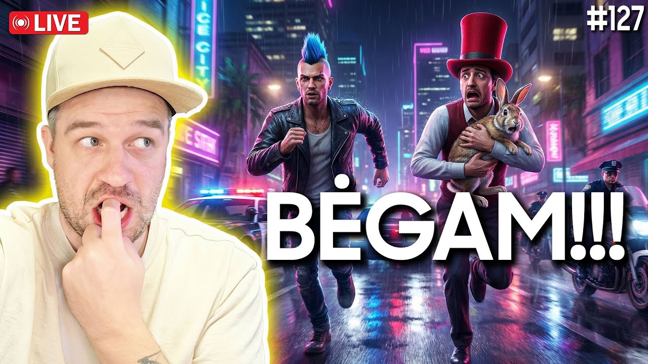 Laikas bėgti!!! GTA ROLEPLAY pabėgimas!!! | 1️⃣2️⃣7️⃣ SD MARATONAS