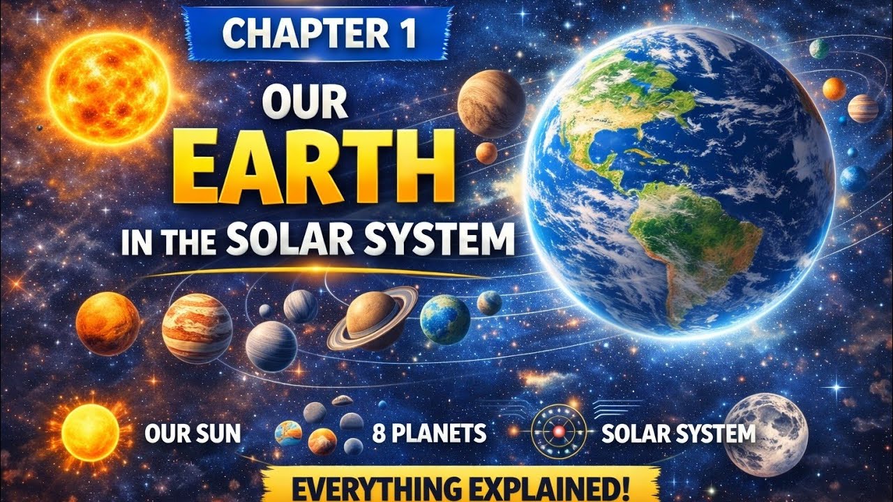 Class 6 Geography🌍 Chapter 1 – Our Earth in the Solar System (NCERT)