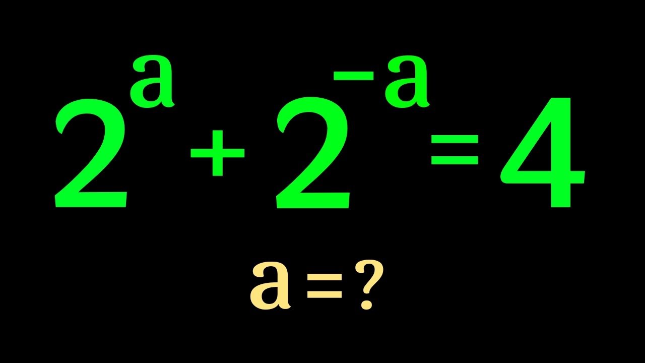 Solving a 'Stanford' University entrance exam | a=?