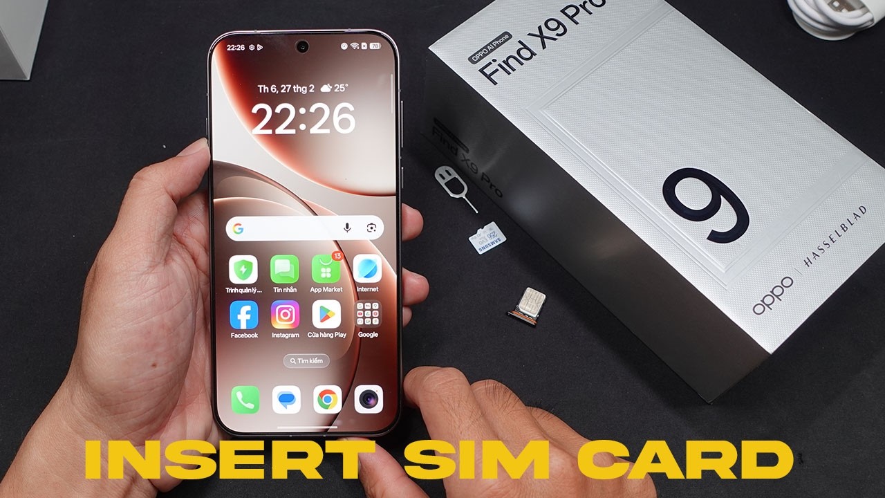 OPPO Find X9 Pro How To Insert Sim & MicroSD Card
