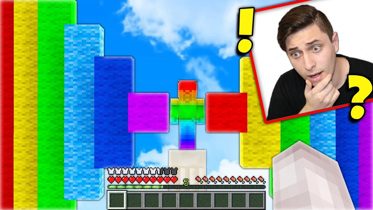 SUMMONING RAINBOW STEVE IN MINECRAFT!