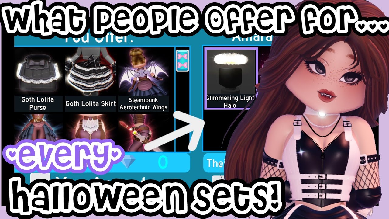 What People Trade for ALL Halloween Sets in Royale High! | Roblox Royale High Trading