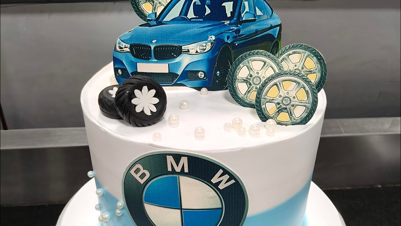 2kg pineapple 🍍 Flavour || BMW Car Cake Decorating Idea!