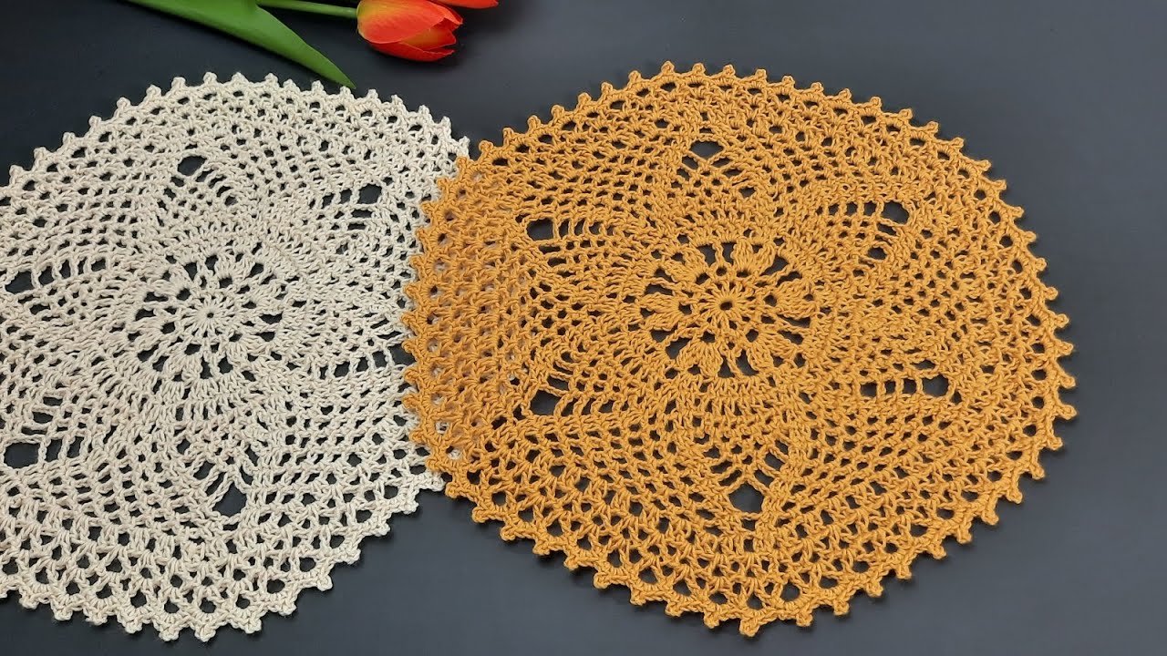 Crochet Doilies || Tutorial doily rajut || motif81