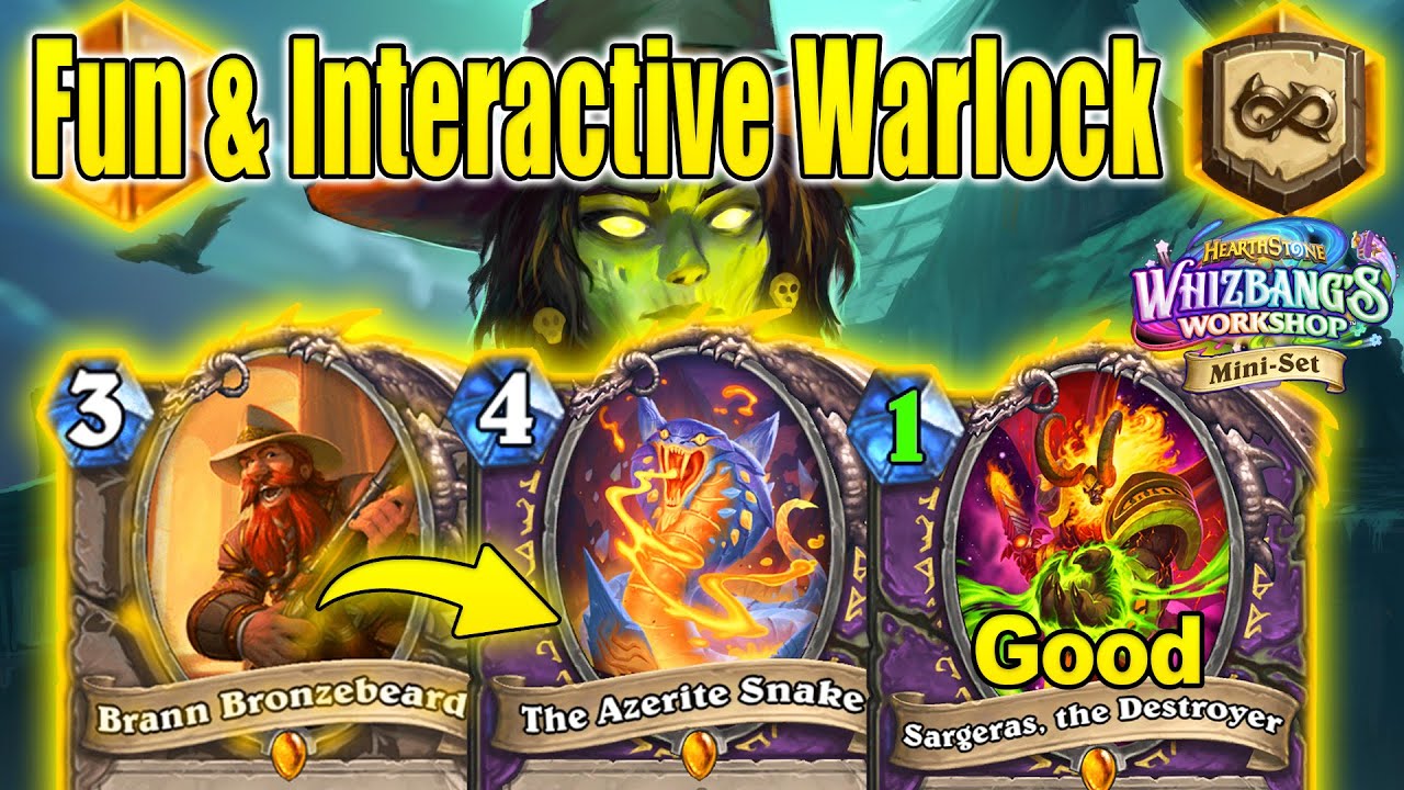 Excavate Snake Warlock 5.0 Fun & Interactive Design At Whizbang's Workshop Mini-Set | Hearthstone