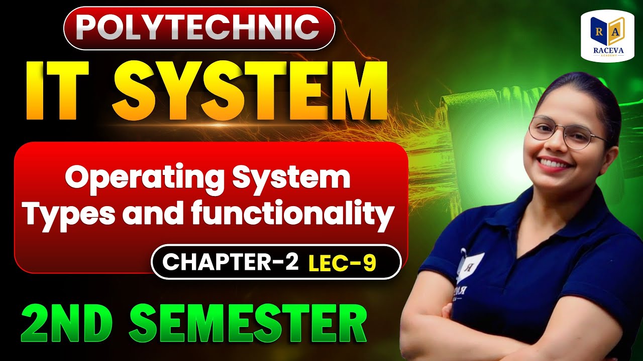 IT System | OS Types And Functionality | Chapter-2 Lecture-09 | BTEUP 4th Semester | Polytechnic