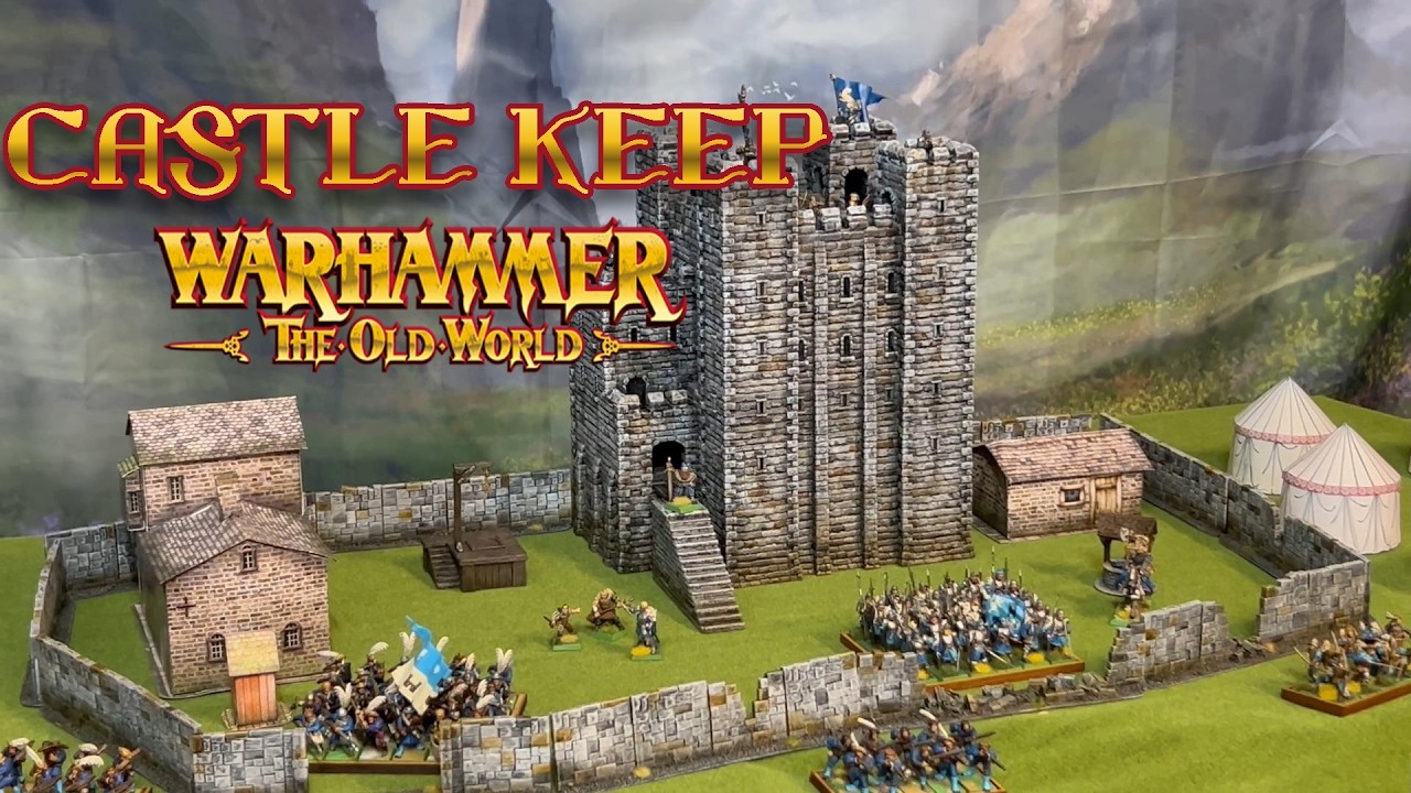 Large Castle Keep for Warhammer & Tabletop Wargaming Terrain