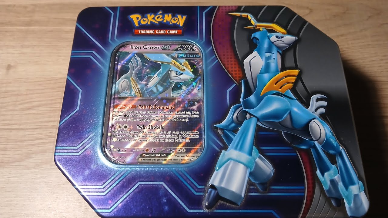 Pok&eacute;mon: Iron Crown EX Tin Opening