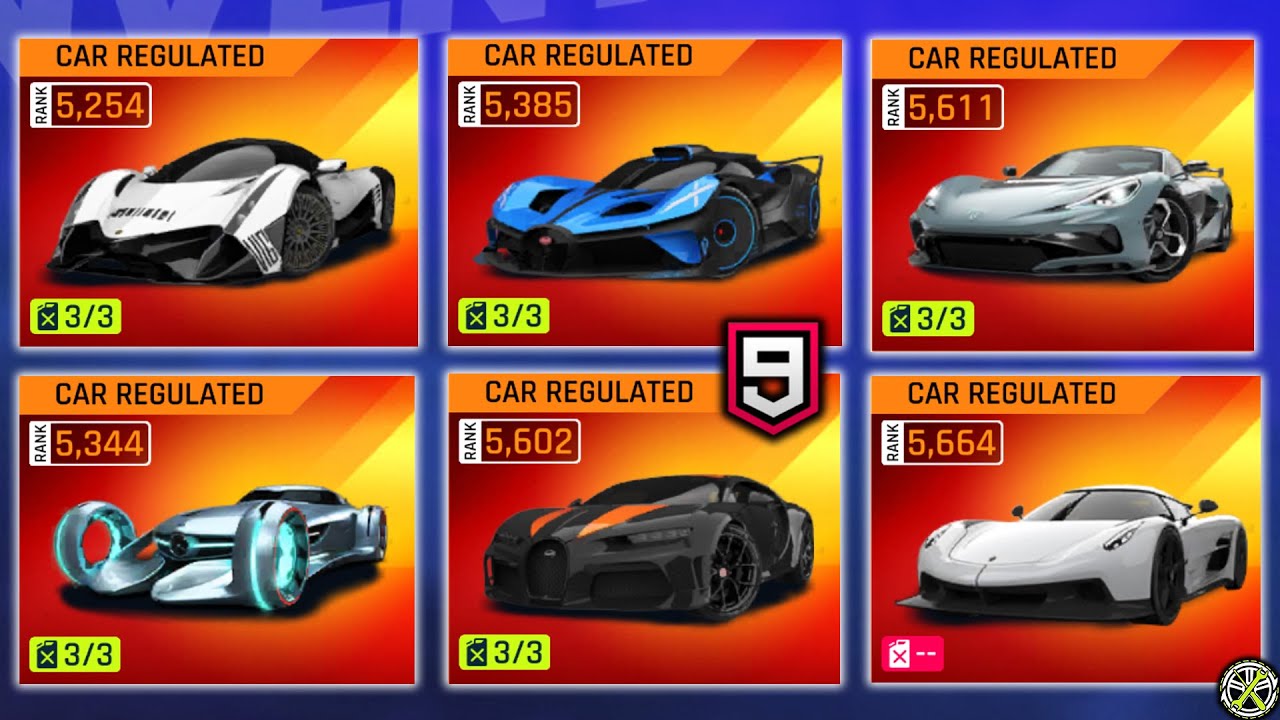 Test Driving ALL Class R cars in Multiplayer: Asphalt 9 CN