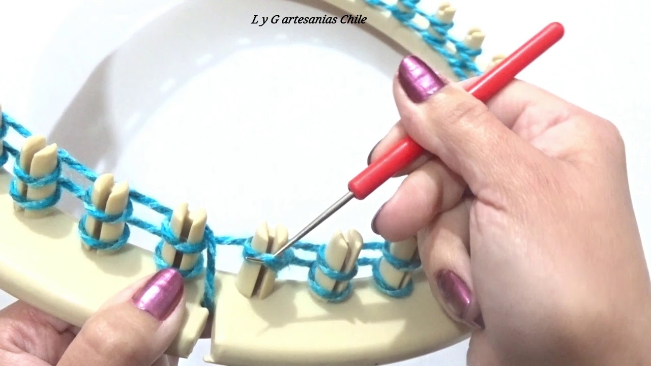 PUNTADA BÁSICA EN TELAR REDONDO