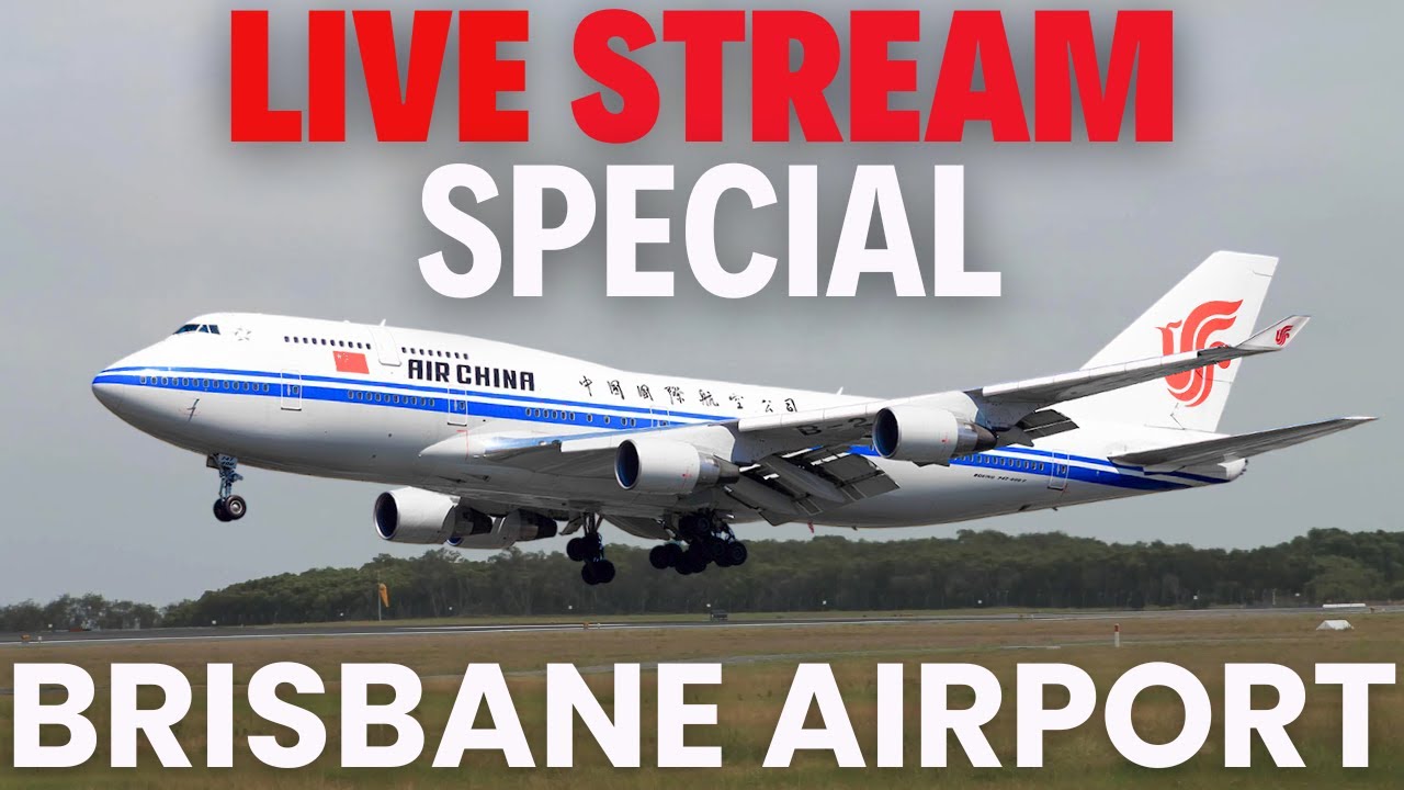 🔴 LIVE SPECIAL 747 & German A400 | Brisbane Airport Plane Spotting + Morning Rush