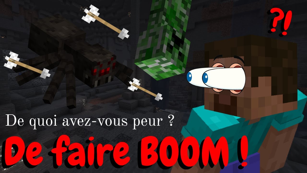 Il devient FOU à causes des creepers et squelettes ?! ( La survie est COMPROMISE !!! )