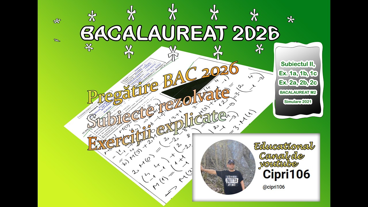 48. Subiect tip BAC matematică M2