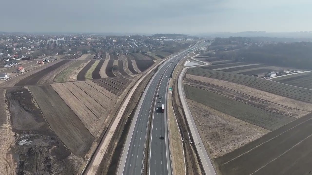 S52   Północna Obwodnica Krakowa luty 2025