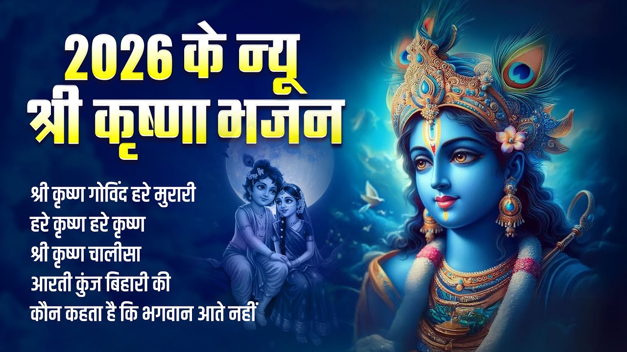 2026 स्पेशल श्री कृष्णा भजन, राधा कृष्णा भजन, श्री कृष्ण गोविंद हरे मुरारी, हरे कृष्णा