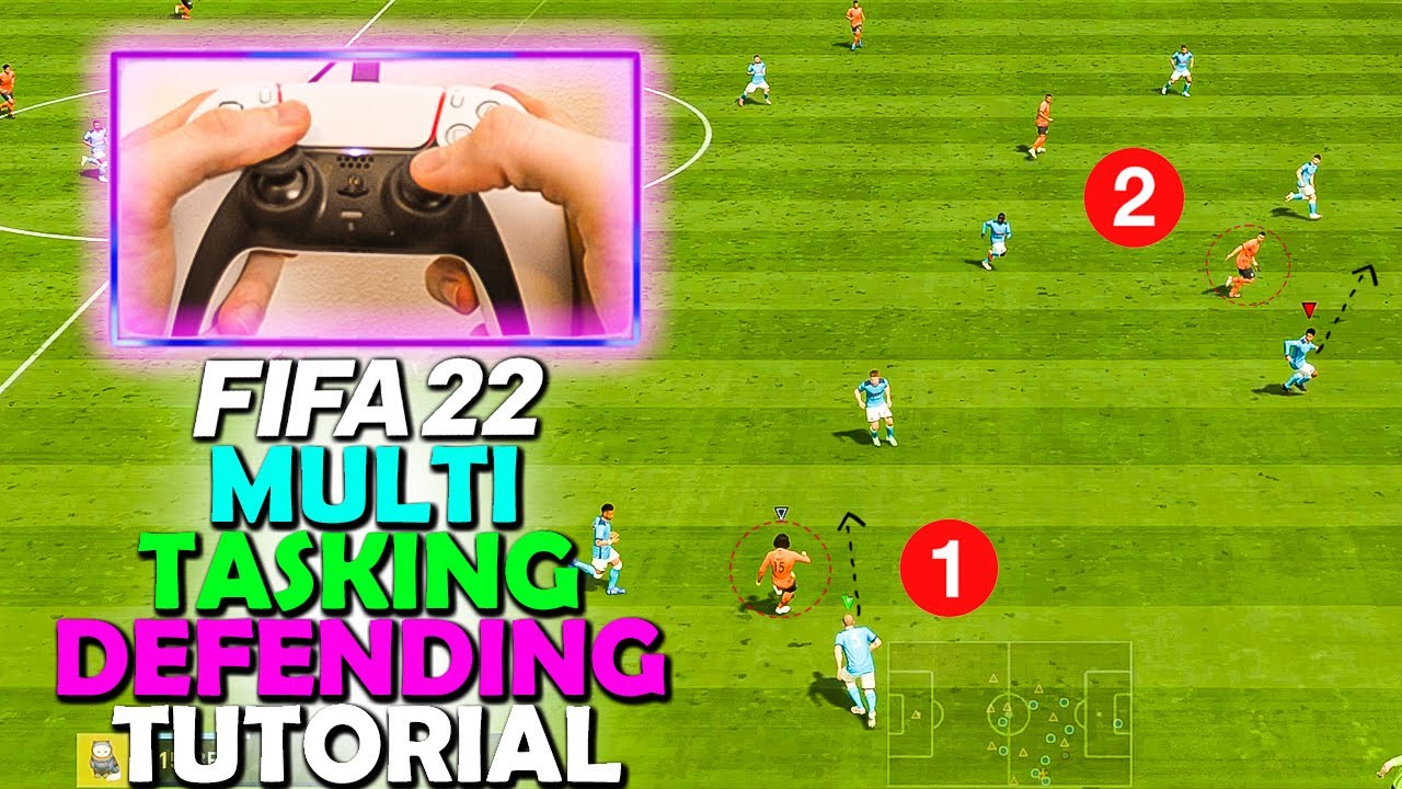 This PRO MULTI-TASKING DEFENDING TECHNIQUE is GAME CHANGING in FIFA 22 | FIFA 22 DEFENDING TUTORIAL