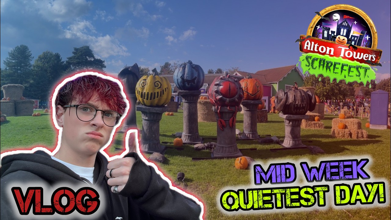 My quietest day ever at Alton Towers resort!!