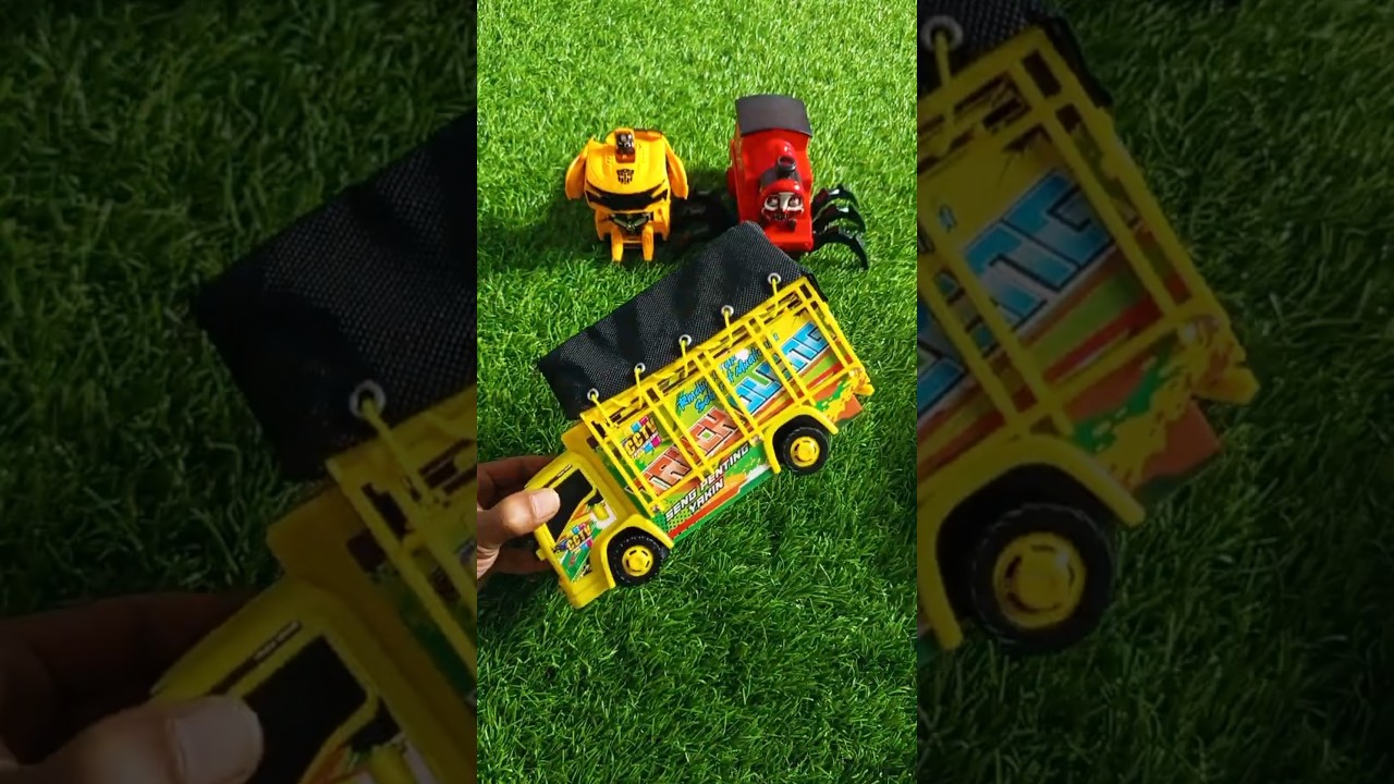 ASMR Satisfying Video Unboxing Toys Truck Oleng No Talking Car Transformers and Choo Choo Charles