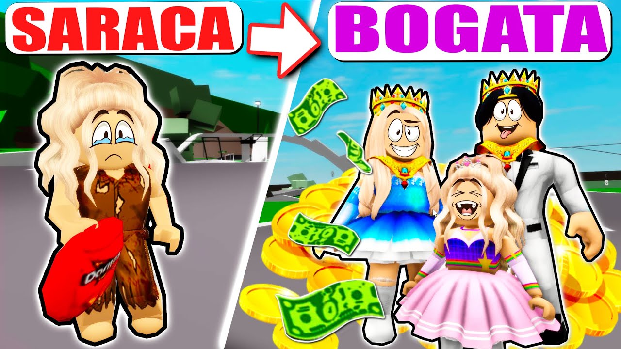 POVESTI DE LA SARACA LA CEA MAI BOGATA PE BROOKHAVEN ROBLOX