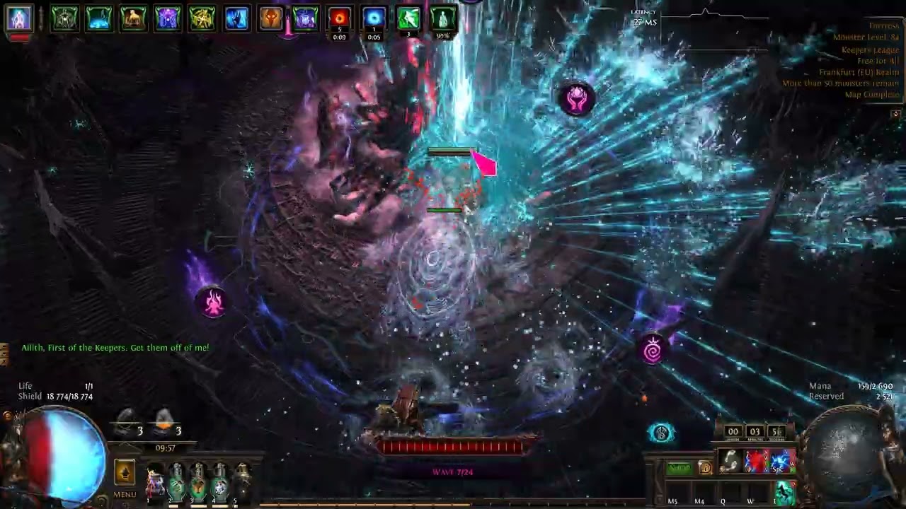 POE 3.27 Lightning Strike of Arcing Int/Accuracy Stacker Juggernaut