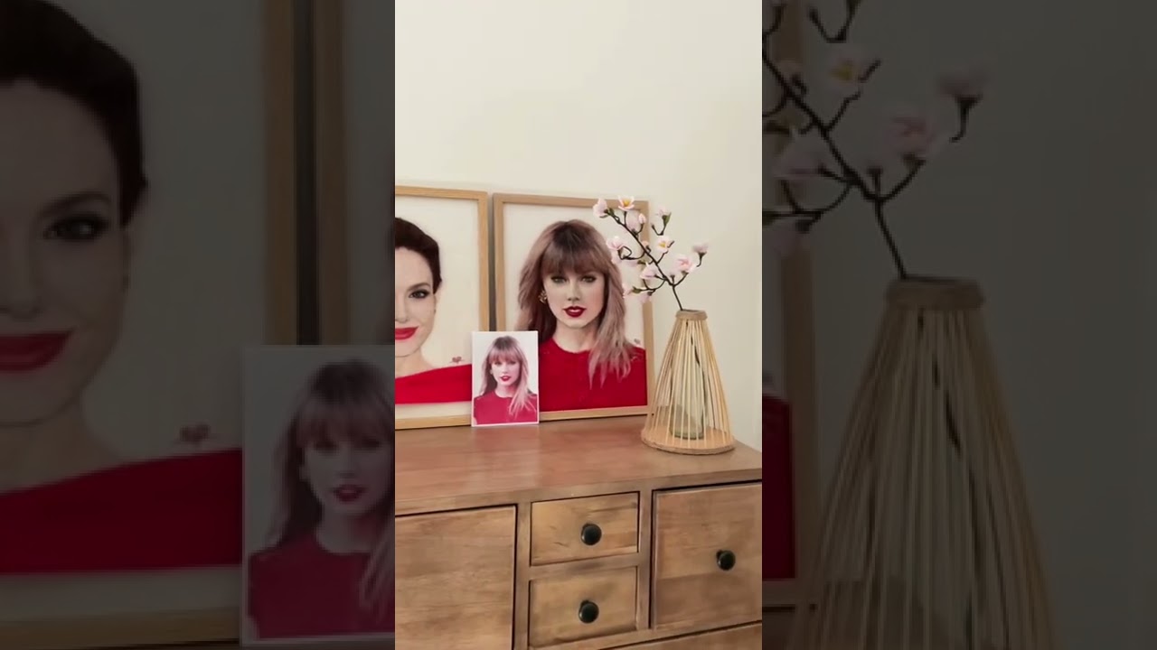 Wool Painting Angelina Jolie | Taylor Swift | Lisa | Wool Art | Needle Felting