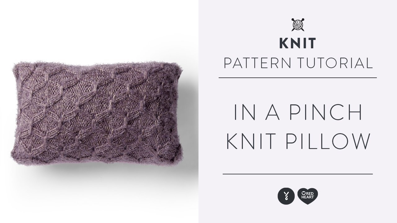Smoked Knit Stitch Tutorial: In a Pinch Knit Pillow Pattern