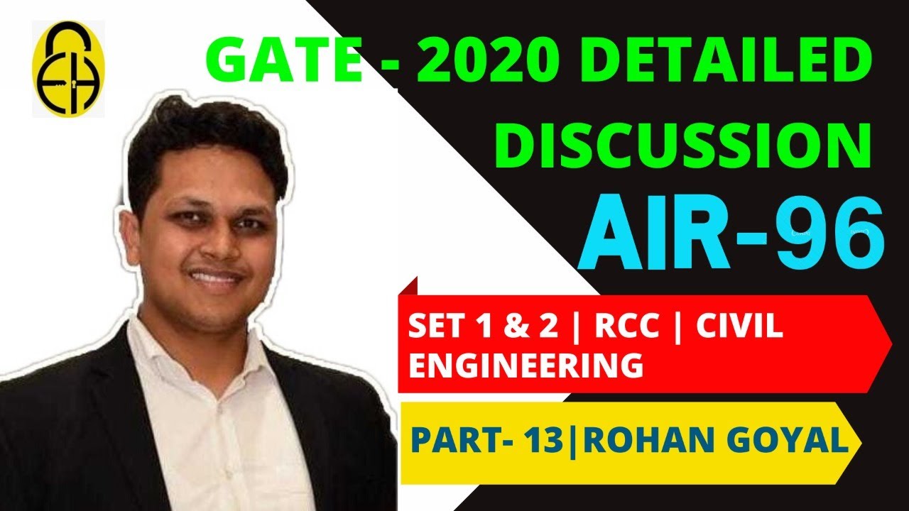 GATE 2020 CE Solution | Part-13 | RCC-2 | by Rohan Goyal (AIR 96)