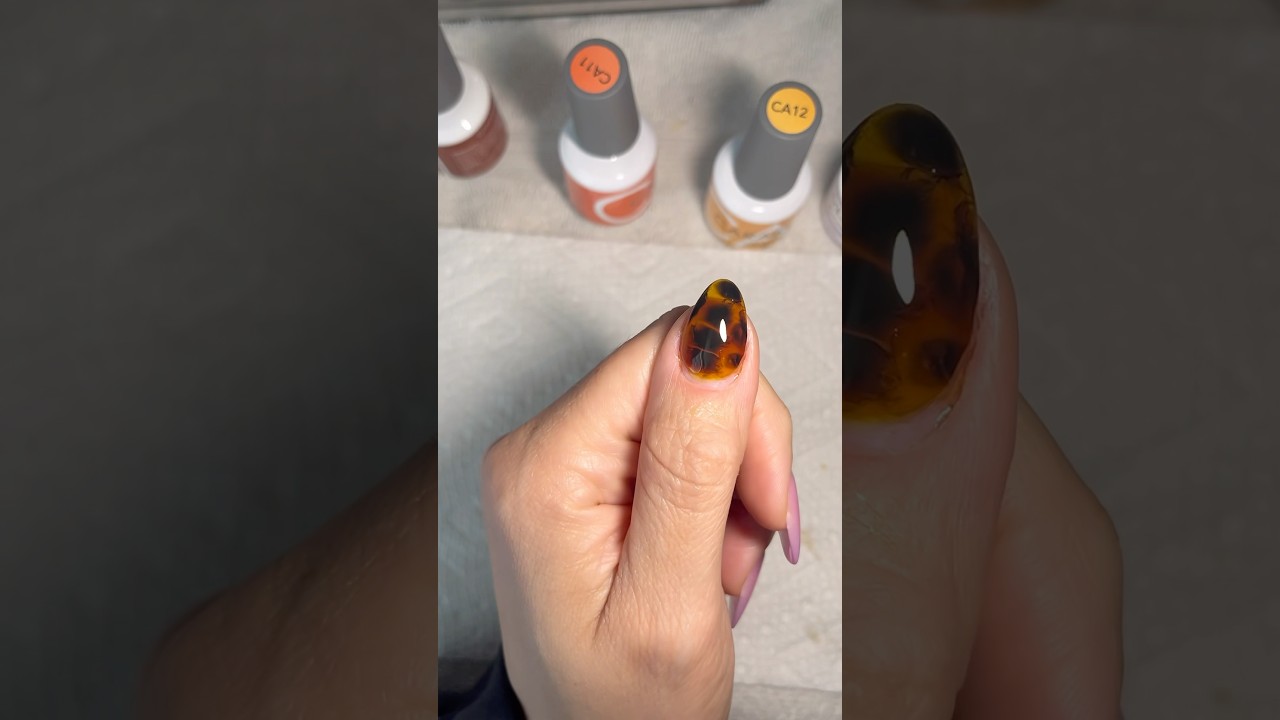 Tortoise shell nails #tortoise #nailart #nail #fypシ゚viral