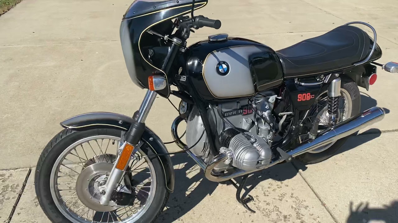 1974 BMW R90S Cold Start and Walk around