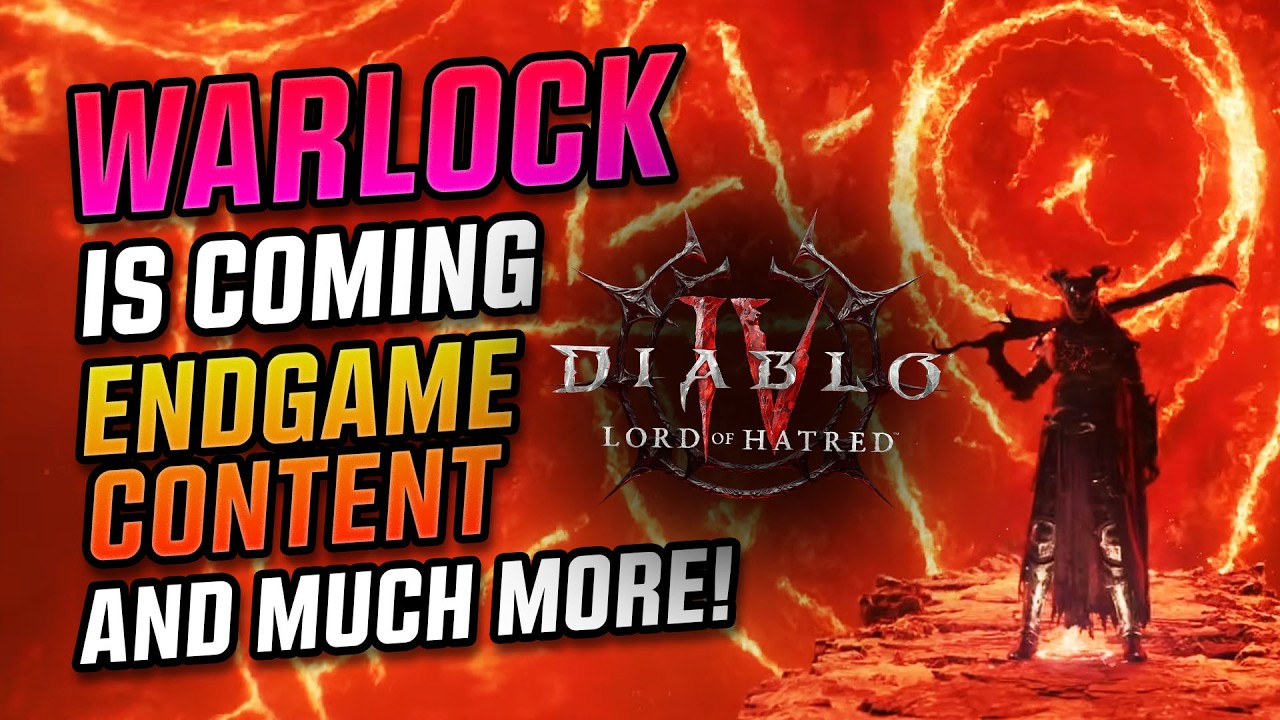 WARLOCK is coming! Diablo 4 Lord Of Hatred BIG Announcement!