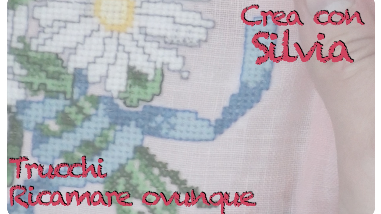 Tutorial: Punto croce, come ricamare con l'aida solubile