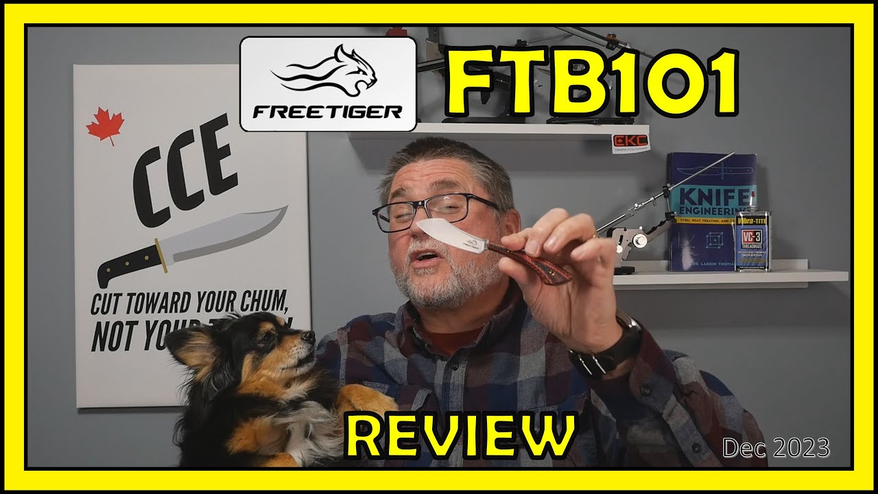 SHORT (for this channel) Review of the FreeTiger FTB101  -  A Little Fixed Blade