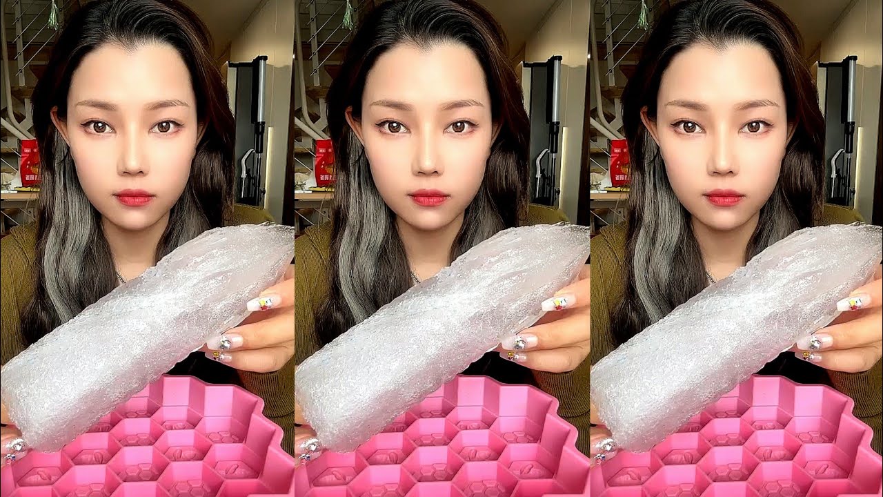 ASMR THIN ICE EATING