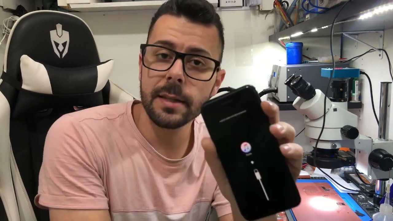iphone 7g travado no logo
