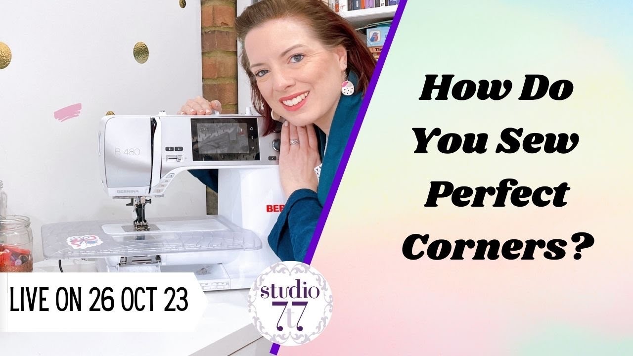 How to Sew really neat corners - Previously Live