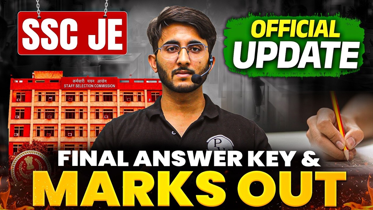 SSC JE Marks & Final Answer Key Released | How to Calculate Final Score | Step By Step Guide