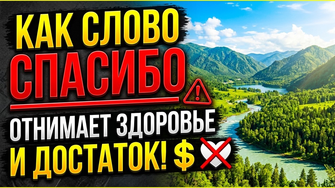 За какие вещи нельзя говорить спасибо? Иначе отдадите своё здоровье, достаток и все жизненные силы