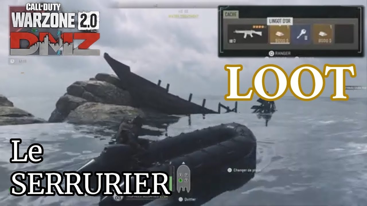 DMZ en solo LOOT Épave Flottante Clé & Exfiltration