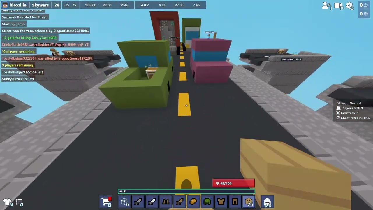 so i played the NEW skywars map