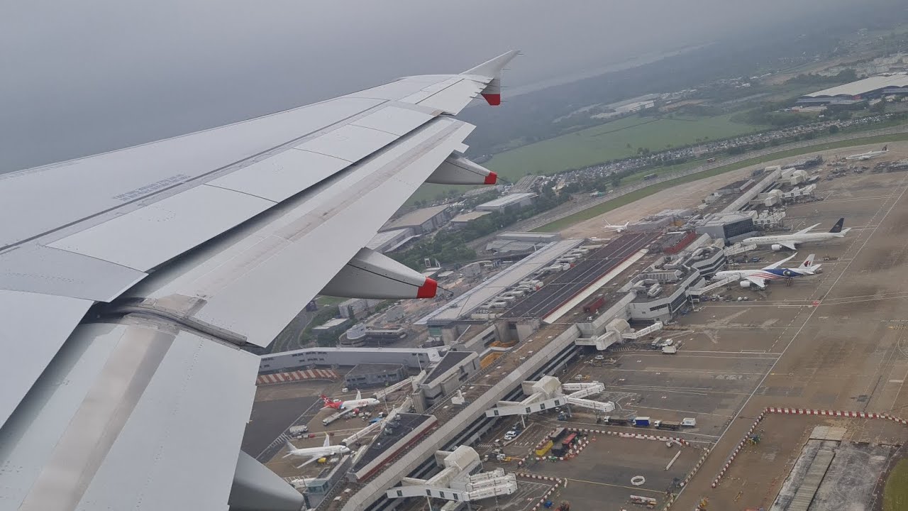 British Airways A320 start-up, taxi and takeoff at Heathrow | VERY LONG PTU