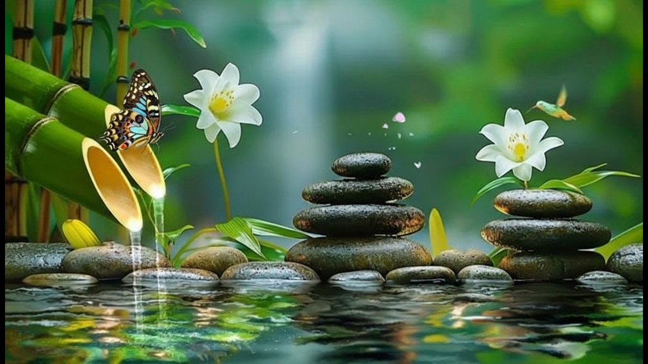 Relaxing Piano Nature Sounds | Calm Garden Music for Sleep & Healing.