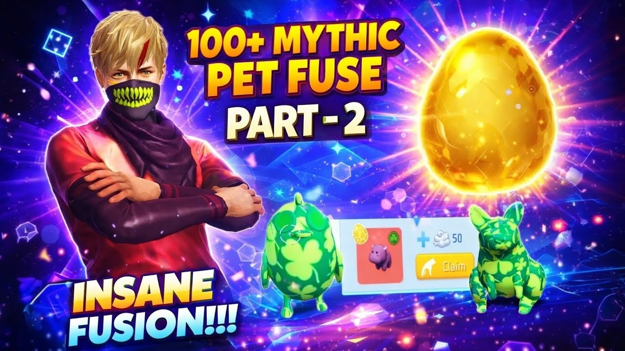 I open 100+ mythic egg, #pt-2 , I get most rare pet moodeng,Kangaroo,penguin #freefire #steelapet 
