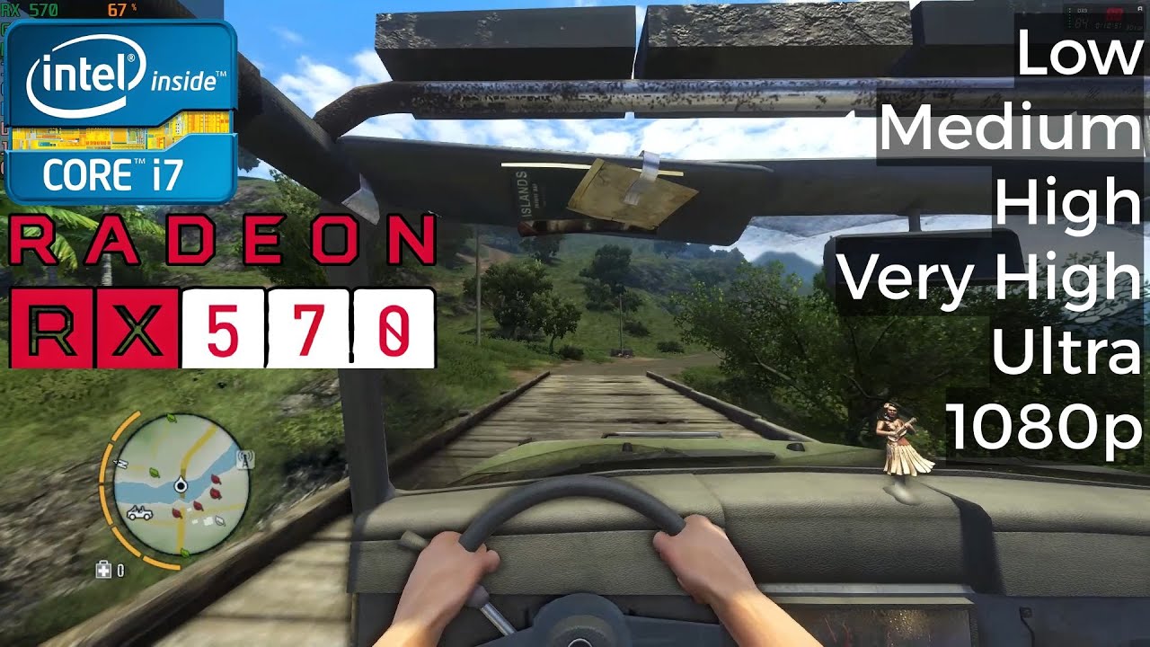 Far Cry 3 | I7 3770 + RX 570 4GB | 1080p All Settings