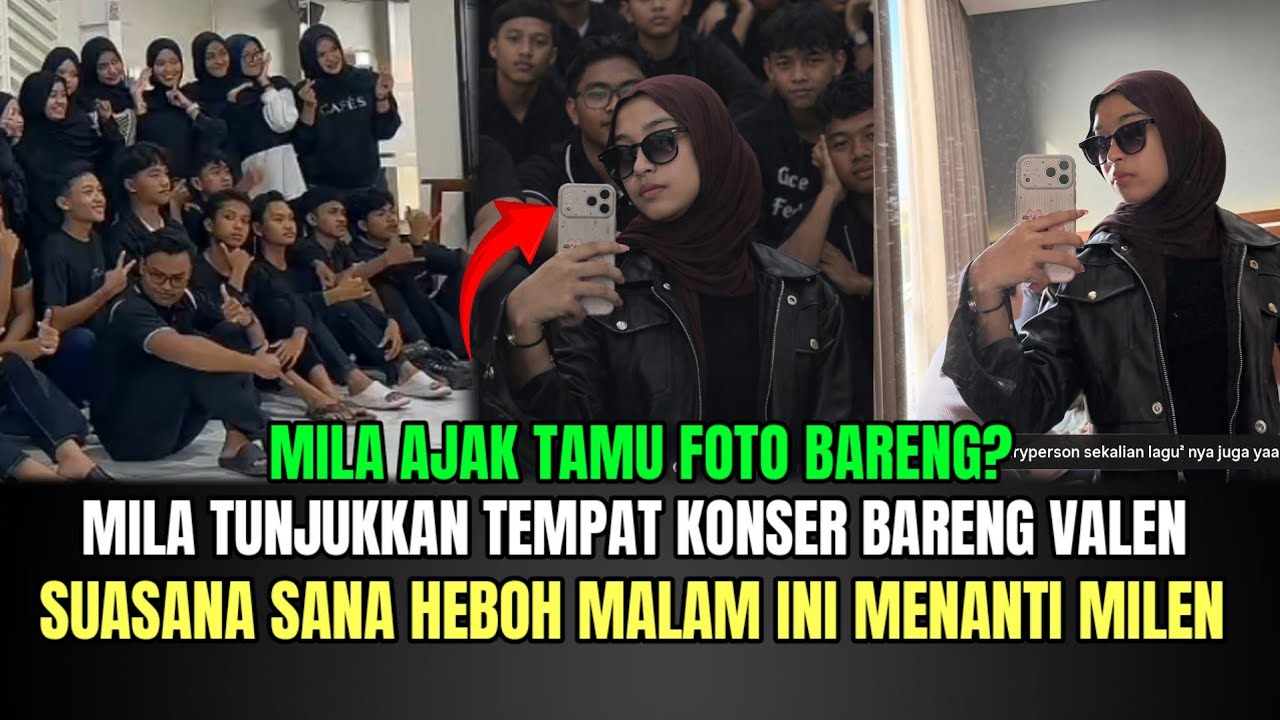 HEBOH! Mila Tunjukkan Tempat Konser Bareng Valen, Suasana Heboh Menanti Mila Valen!